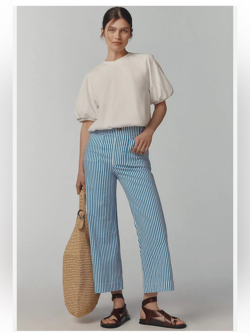 THE COLETTE
CROPPED WIDE-LEG
PANTS BY MAEVE:
PRINTED LINEN
EDITION 29